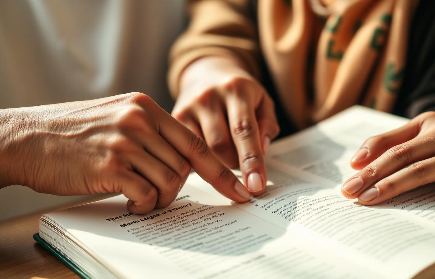Hands on a multilingual textbook