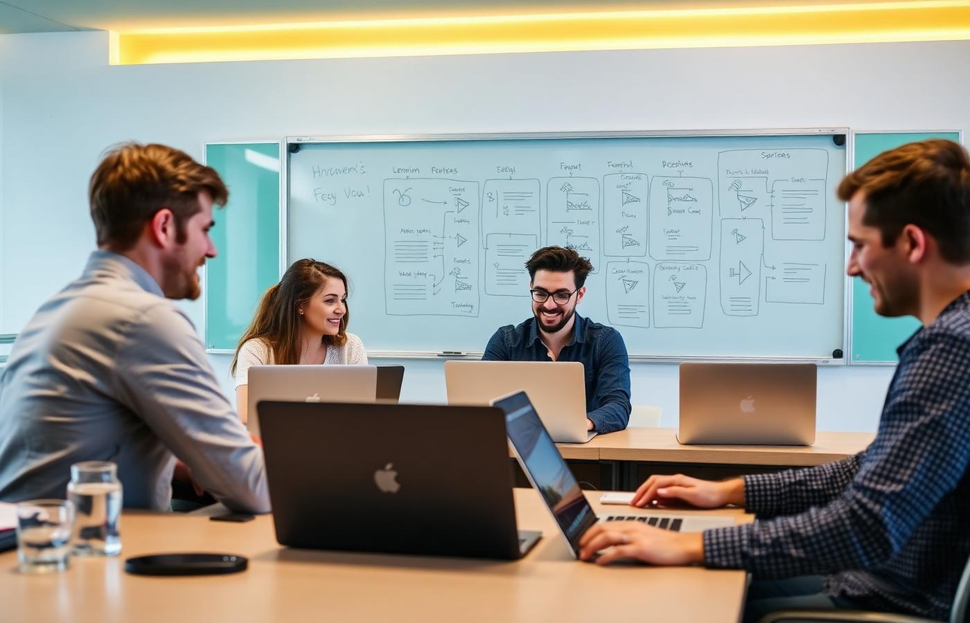 Adults in a professional upskilling workshop